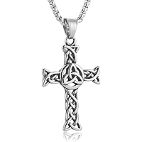 Colgante De Cruz De Granate: Joyería Cristiana Sagrada De Plata Esterlina - México