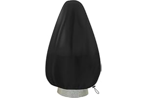 CATOTEL Fountain Cover,Snowproof Outdoor Garden Bird Bath Cover with Drawstring 420D Oxford Protective Waterproof Winter Fountain Covers 36 x 42Inch