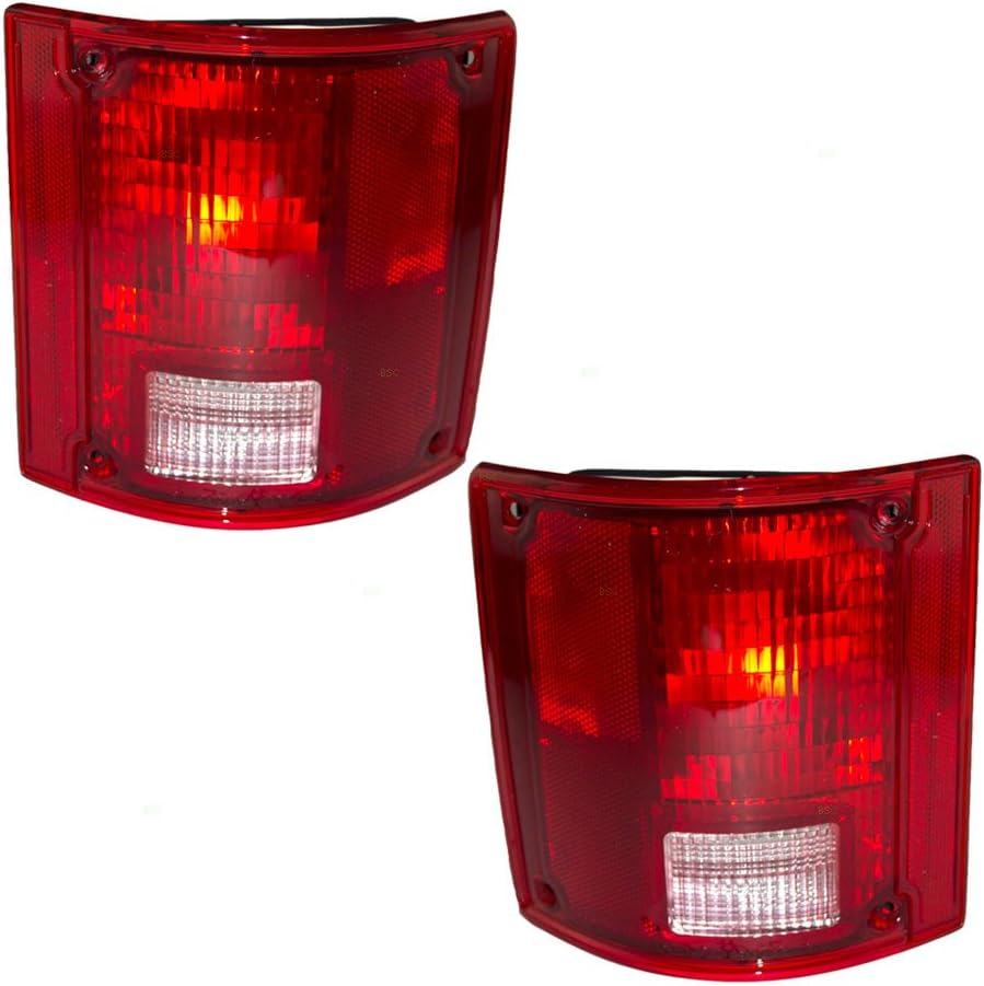 Aftermarket Replacement Driver and Passenger Set Tail Lights Compatible with 1973-1991 Blazer Suburban Jimmy Pickup Truck 5965771 5965772