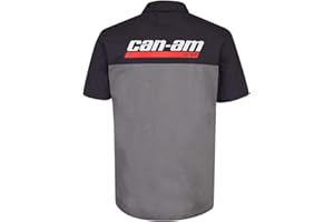 Can-Am New OEM Branded Anti Wrinkle Short Sleeve Button-Up Pit Shirt, 2864980490