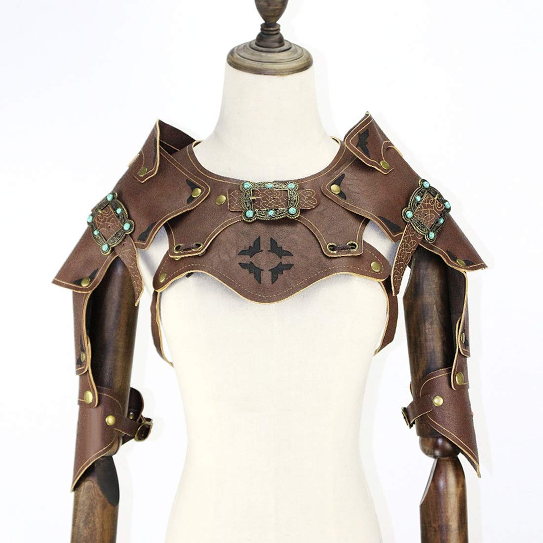 Linannau ハロウィンコスプレsteampunkゴシックガードの鎧体の胸のハーネスの肩の鎧アクセサリーの装飾肉薄でアグレッシブなルッククラブの衣装 B07mv6jd1k コスプレ小物小道具 New限定品 Www Anoual Ma