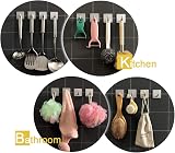 JS Self Adhesive Hooks Stainless Steel 4 Pack - No Drill Towel Robe Coat Holder view 5