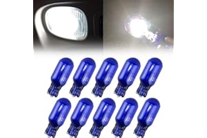 NSLUMO 10pcs T10 W5W 168 194 Halogen bulb 12V for Car Wedge Side Light Bulb White Car Tail Light Side Parking Dome Door Map Lighting