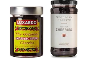 LUXARDO / WOODFORD Luxardo Maraschino (400g) & Woodford Reserve (383g) Bourbon Gourmet Cherries