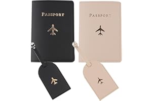 SNOGISA Passport Wallets Travel Holder Set, Honeymoon travel Luggage Tags Passport Cover,Slim Passport Case Passport Wallets Travel Holder, mr and mrs passport holderort Wallets Travel Holder Set
