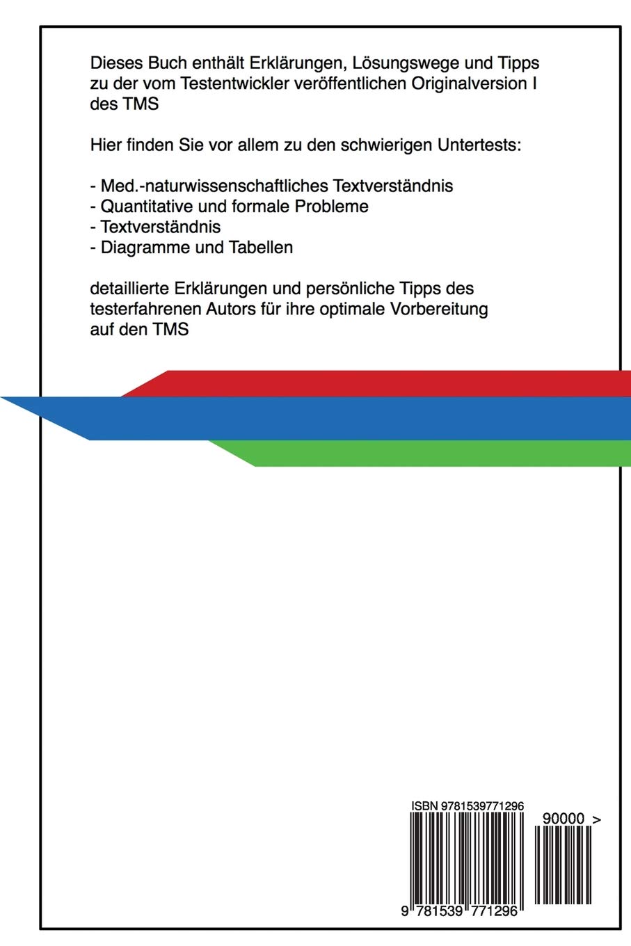 Tms Losungswege Erklarungen Tipps Zum Test Fur Medizinische Studiengange I Originalversion I Amazon De Segger Felix Bucher