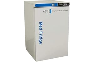 American BioTech Supply PH-ABT-HC-UCFS-0504G Premier Pharmacy/Vaccine Undercounter Refrigerator, Freestanding, Glass Door, 5.2 cu. ft. Capacity, White