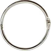 KTOJOY 3 Inch (12 Pack) Loose Leaf Binder Book Rings, with Metal Nickel Plated for Key,and Index Cards, for School, Home, or Office, Silver