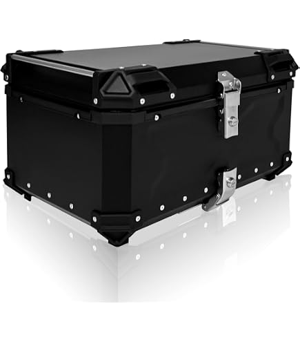Amazon.com: Aluminum Motorcycle Trunk Box, Universal 65L