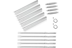 FORYEYC Grill Replacement Parts for Charbroil Performance 5 Burner 463347519, 475 4 Burner 463347017, 463673017, 463376018P2, G470-5200-W1 Burner G470-0004-W1A Heat Plate for Performance 463347519 Gas Grill