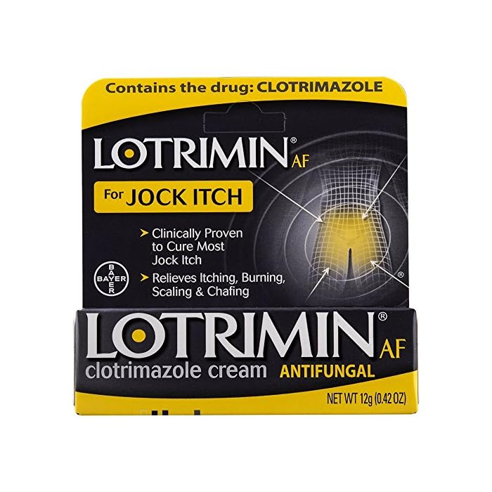 Lotrimin AF Jock Itch Antifungal Cream, Clotrimazole 1%, Clinically Proven Effective Treatment of Most Jock Itch, For…