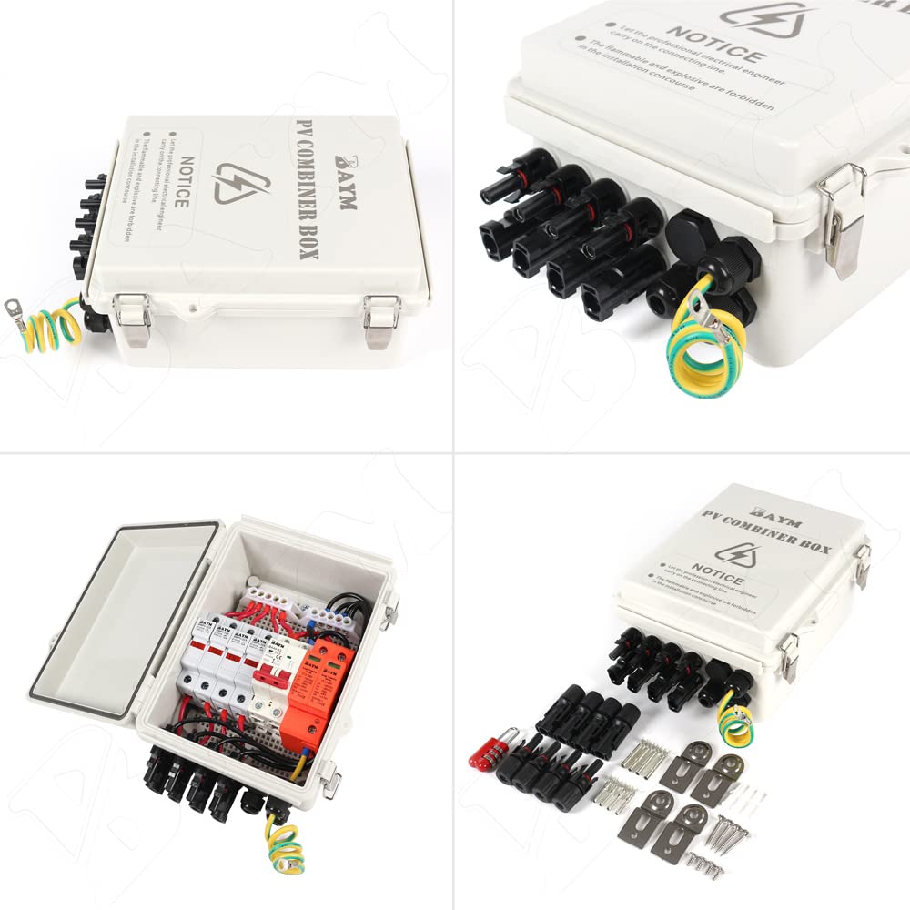 Mua BAYM IP65 4 in 1 Out 15A 4 String Solar PV Array Plastic DC ...