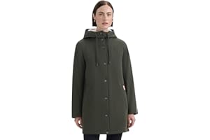 Hunter Womens Hunter Women’s Billie Canvas Hooded Mid-Length Rain JacketRain Jacket