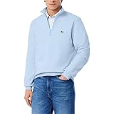 Lacoste mens Core Collection Regular Fit Classic Zip Up Mock Neck Sweatshirt