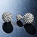 UPmall Luxury Double Sided Crystal Pearl Beads Earrings Ear Studs Tribal Earrings 6-10mm
