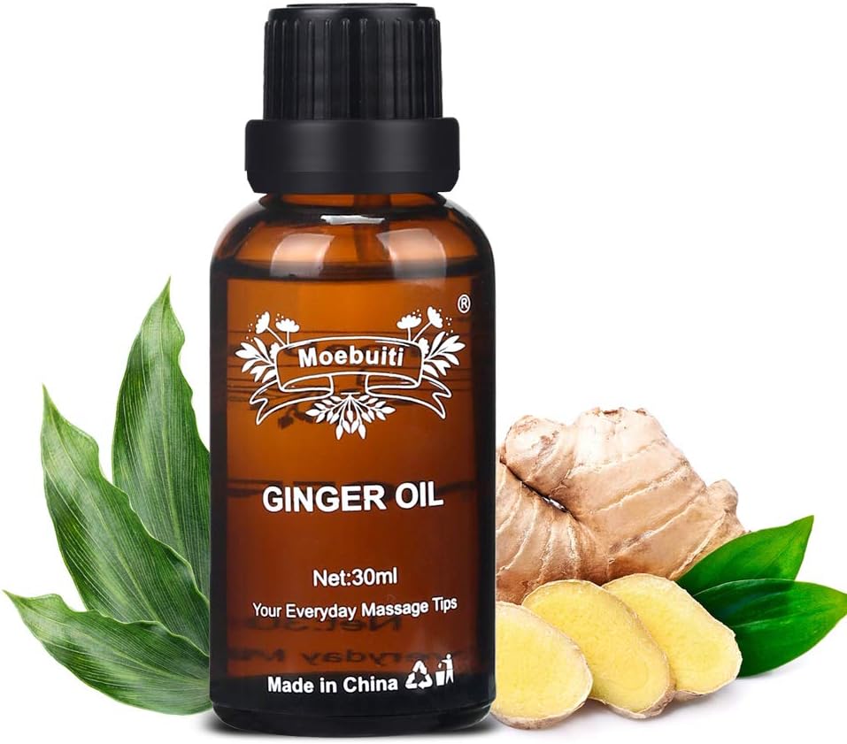 Ginger Oil, Relaxing Massage Oils for Massage Therapy Pure Ginger Essential Oil for Lymphatic Drainage Hair Care, Joint Pain - Image 4