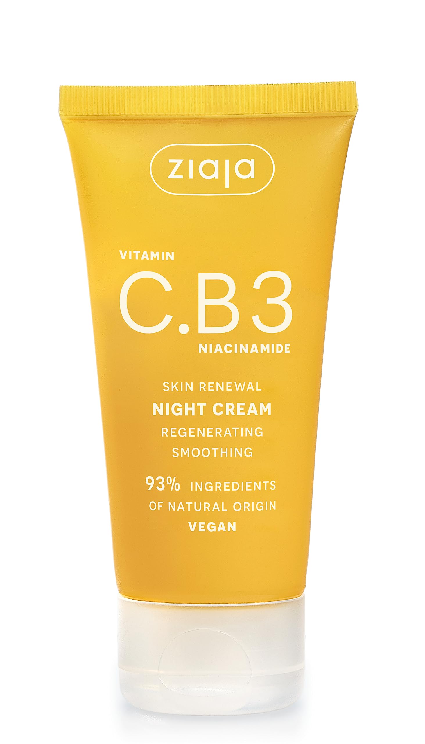Ziaja Vitamin C + Niacinamide Night Cream, 50 ml - Reduces Dullness, Hydrates & Revitalises Skin