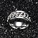 Men's Women's Fashion Stainless Steel Width 8mm Spinner Chain-shaped Ring