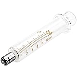 Gufastoe 1 Pack Glass Syringes with Caps 10cc/ml