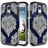 Galaxy S4 Case, TownShop Moroccan Floral Design Hard Impact Dual Layer Shockproof Bumper Case For Samsung Galaxy S4 (i9500)