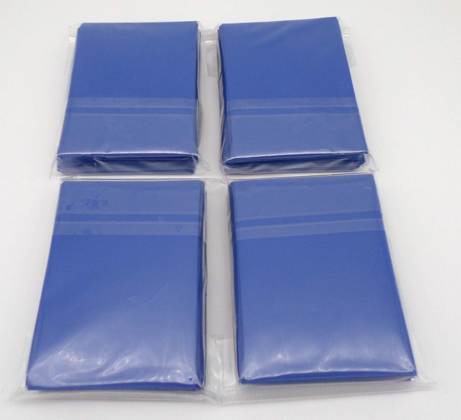 docsmagic.de 4 x 60 Double Mat Blue Card Sleeves Small Size 62 x 89 - Mini - YGO