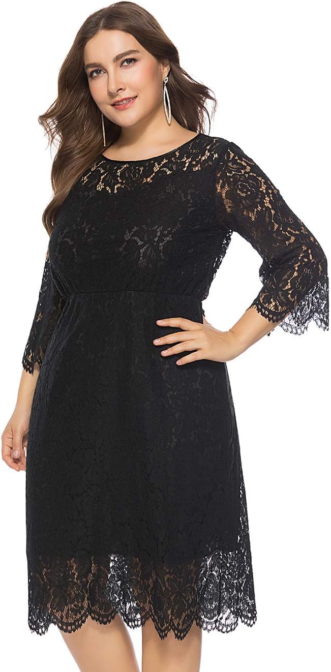 Selenaly Women's Retro Lace Wedding Maxi Bridesmaid Long Dress