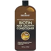 Hair Regrowth and Anti Hair Loss Conditioner 16 fl oz, with DHT blockers, Collagen & Stem Cells- Daily Hydrating, Detoxifying, Volumizing Conditioner For Men and Women