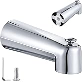 Enhon 7 Inch Slip on Tub Spout with Diverter, Compatible with Moen 3839/Moen 3853, Bathtub Diverter Spout Fits 1/2" Copper Wa