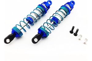 Atomik RC Atomik Alloy Front Ultra Shocks 1:10 Traxxas Slash 2WD Plus Other TRX Models, Blue