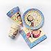 Bright Holiday Set for Children Masha and the Bear is the Original Choice for Party Supplies and Birthday New Year's whistles funny Hats Paper Drinking Glasses with Print Masha y el Oso