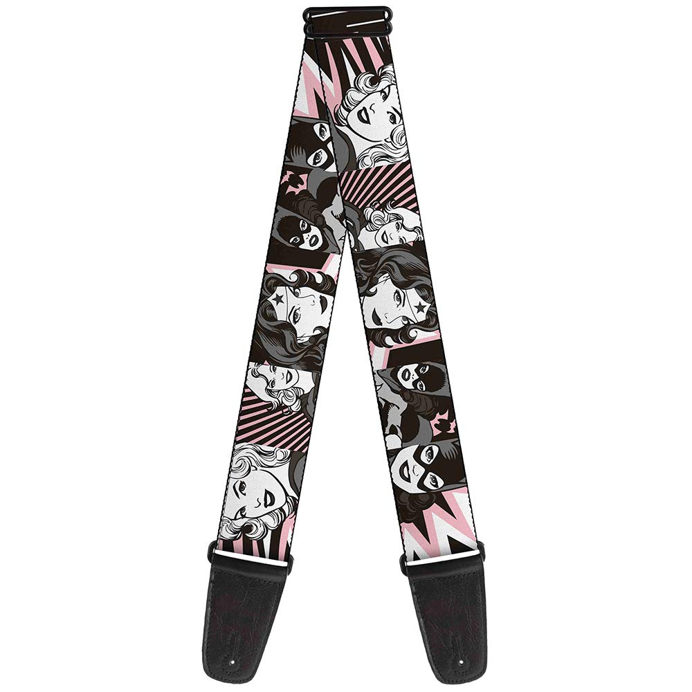 Buckle-Down Guitar Strap - Dancing Bears Black/Multi Color - 2" Wide - 29-54" Length