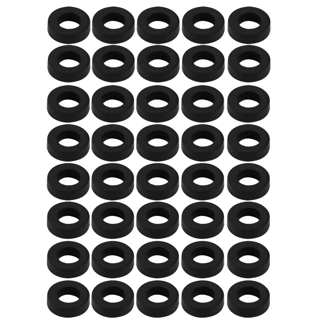sourcingmap Nitrile Rubber Flat Washers 11mm OD 6mm ID 3mm Thickness for Faucet Pipe Water Hose, Pack of 40 — image 1