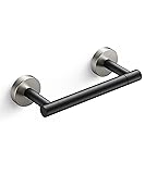 FORIOUS Brushed Nickel and Black Toilet Paper
