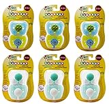 The First Years Gumdrop Orthodontic Pacifiers, 0-6 Months, 6 Blue and 6 Green