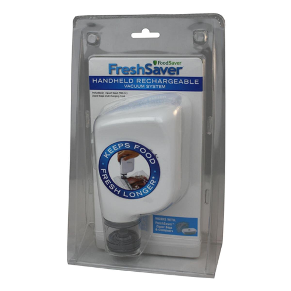 FoodSaver FSFRSH0051 FreshSaver Handheld Vacuum Sealing System, White