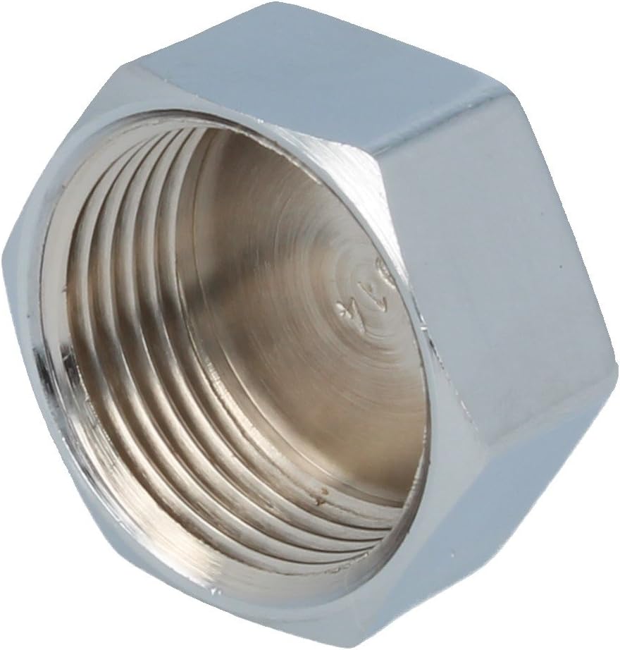 Cap with Hexagonal Brass Chrome-Plated Inner Thread