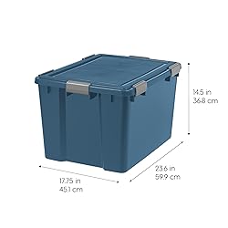 IRIS USA WeatherPro 74 Qt Eco-Friendly Storage Bins