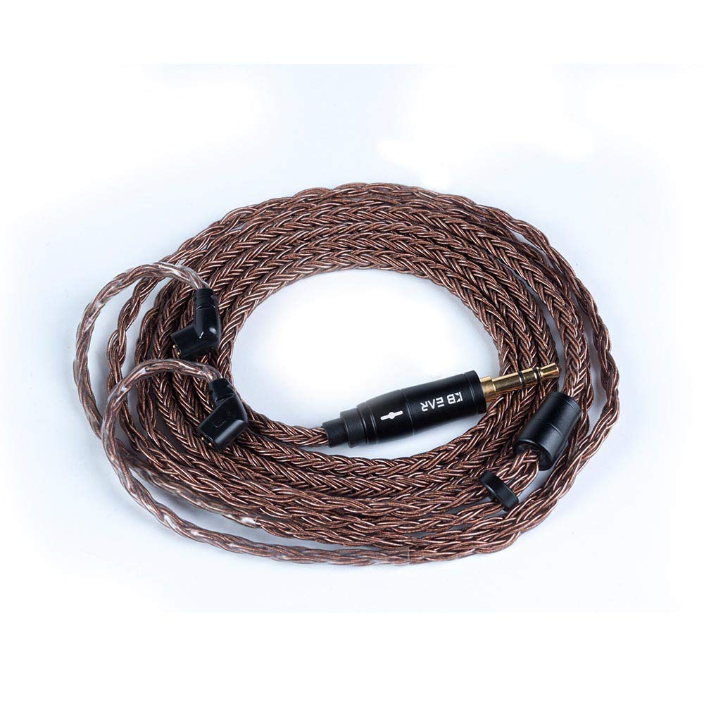 NEX KBEAR Detachable Upgrade Oxygen free copper Earphone Cable, 16 Core Replacement IEM Cord Cable with TRS Standard Plug for ZSN ZS10 PRO ZSN PRO AS16 CCA CA4 A10 (C pin, 3.5mm)