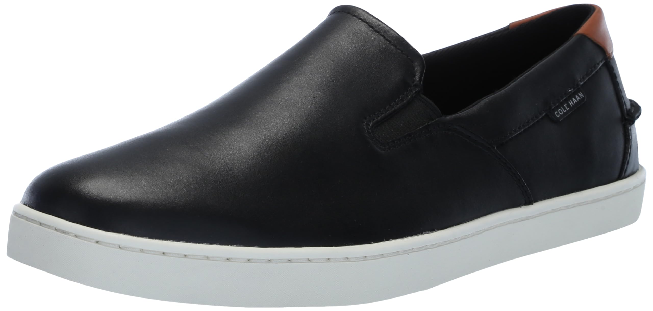 Photo 1 of Cole Haan Men's Nantucket Deck Slip On Sneaker, Black/Ivory, 13