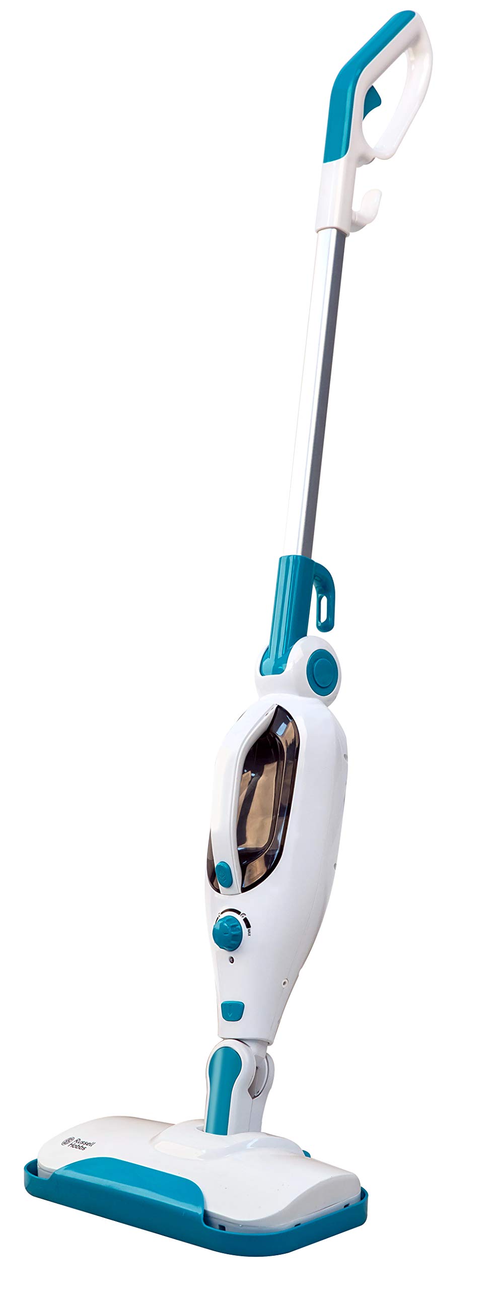 Russell Hobbs RHMSM3101 Neptune Steam and Clean 1400W Multifunctional Steam Mop, 11 in 1, Kills 99.9% Bacteria, 300ml Water Tank, White & Aqua