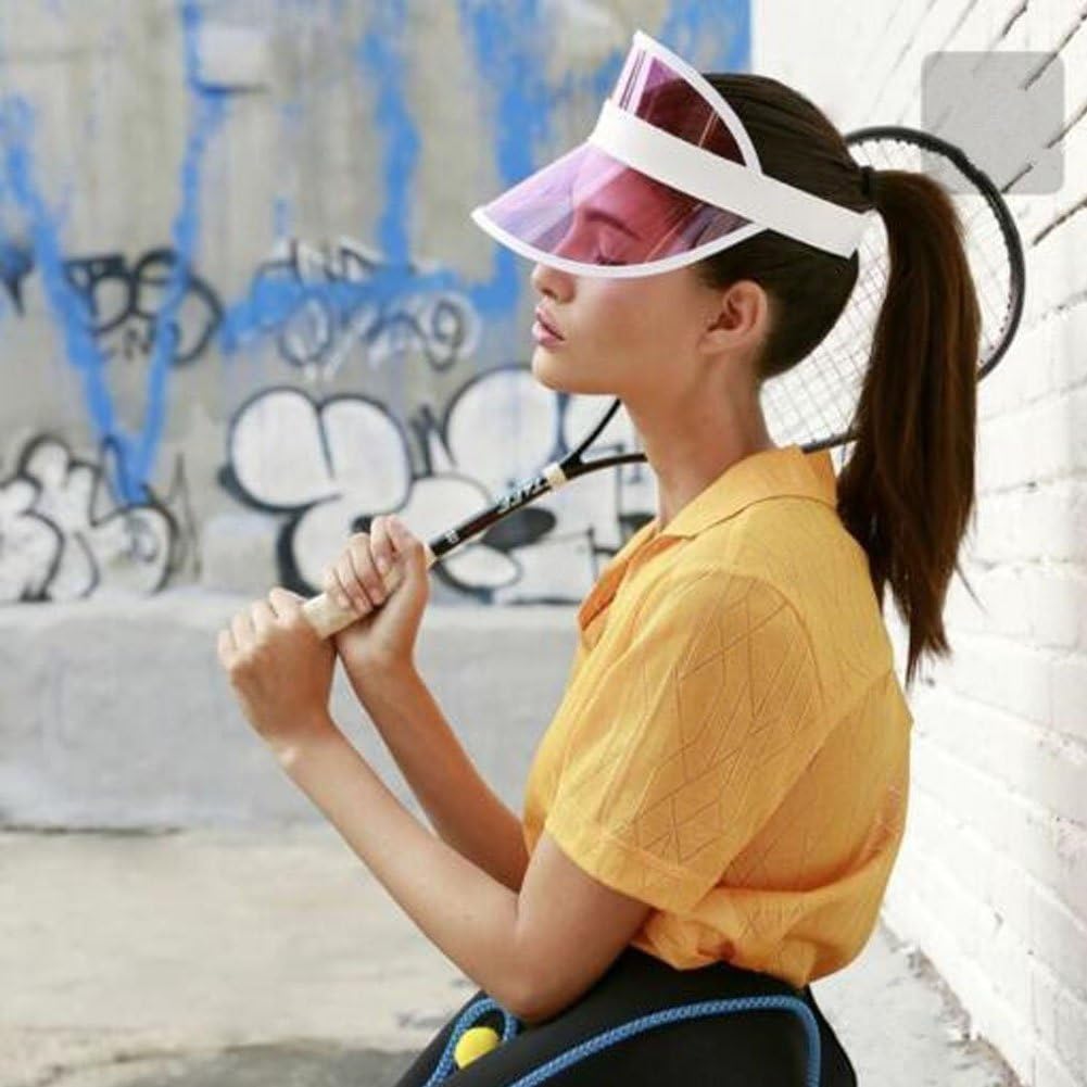 JUIOKK Empty Top Transparent Visor Hats 