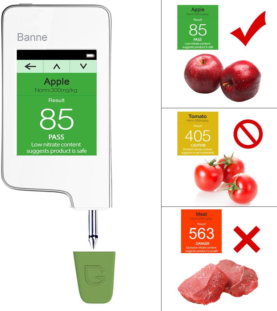 Detector de radiación en alimentos, fruta, verduras; probador de ...