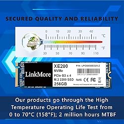 LinkMore XE200 256GB PCIe Gen3 NVMe M.2 2280