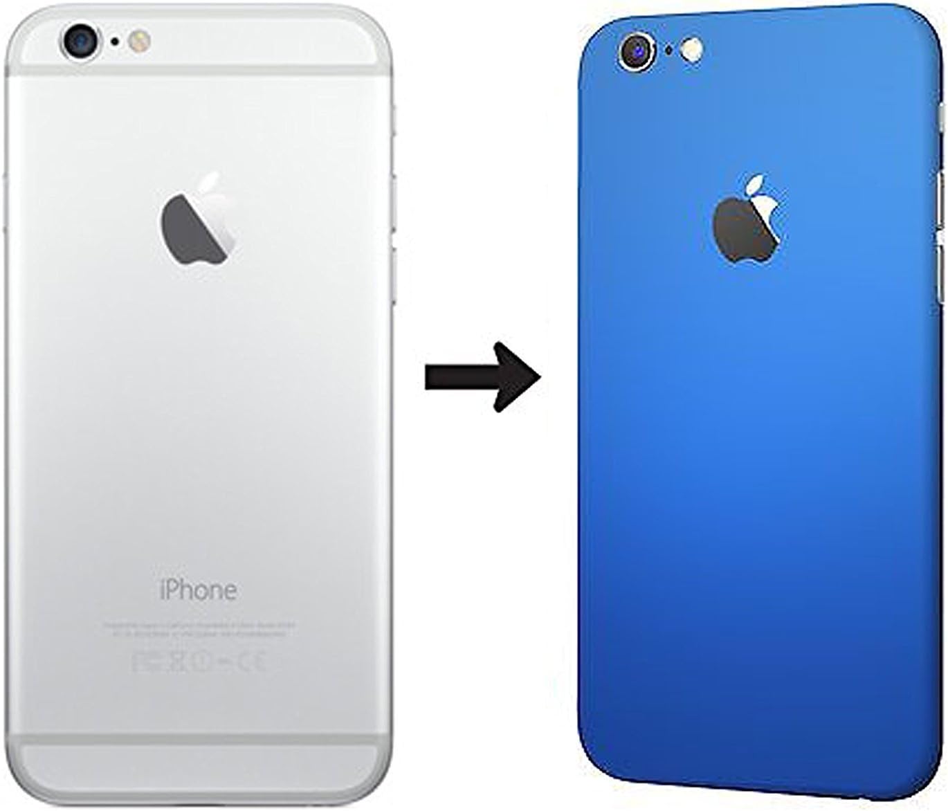 iphone 7 plus skin front and back full body sticker blue YZone