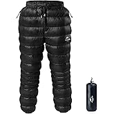 Naturehike Down Pants,Men's Women's Puffy Pants,Winter Warm Outdoor Men Women Ski Snow Pants,Camping Hiking Pants