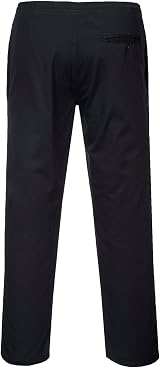 Portwest C070 Elasticated Drawstring Chef Trousers Black Medium view 2