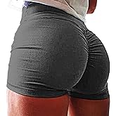 SEASUM Women Scrunch Booty Sexy Shorts High Waist Gym Workout Butt Lifting Yoga Short Hot Costume Outfit