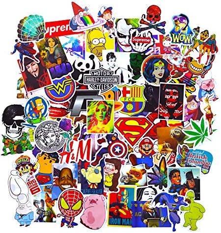 500-Pack SuprCool Latest Style Stickers - Laptop Cellphone Pad Skateboard Luggage Car Motorcycle Bicycle - Random Sticker Set