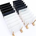 LITMIND 24 Sheets Black & White Series Stained Glass Variety Pack - 6 x 4 Inch Cathedral Art Glass, Ideal for Mosaic Crafts & Supplies, Unleash Creativity with Stunning Stained Glass Projects