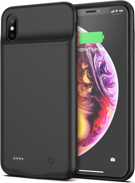 Amazon Com Iphone Xs Max Battery Case 4000mah Portable